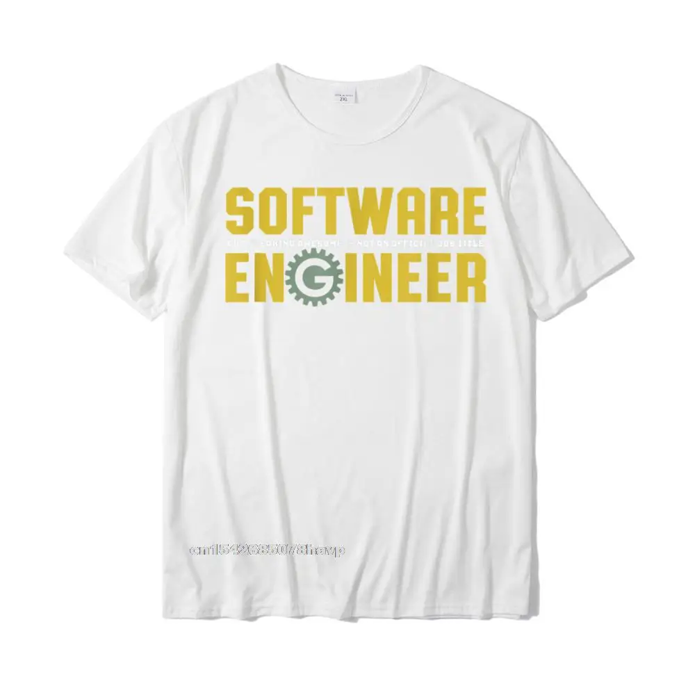 Europe Casual NEW YEAR DAY 100% Cotton O Neck Adult Tops Tees Normal T-Shirt 2021 New Fashion Short Sleeve T Shirt Funny Geek Engineer T-shirt for Software Engineering Major__969. white
