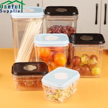 

Food Storage Container Transparent Sealed Grains Jars Spices Coffee Cereal Box Storage Tank Snack Dried Fruit Spice Organizer