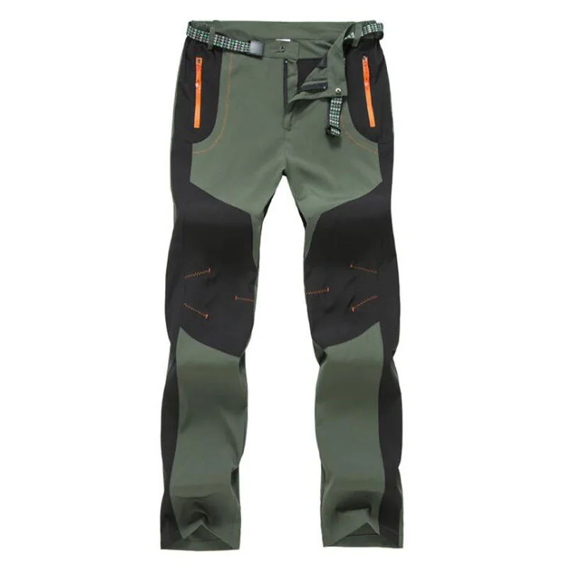 men army green Популярные мужские брюки в стиле милитари женские летние быстросохнущие дышащие спортивные походные Мужские штаны для бега мужские Брюки с карманами - Цвет: men army green