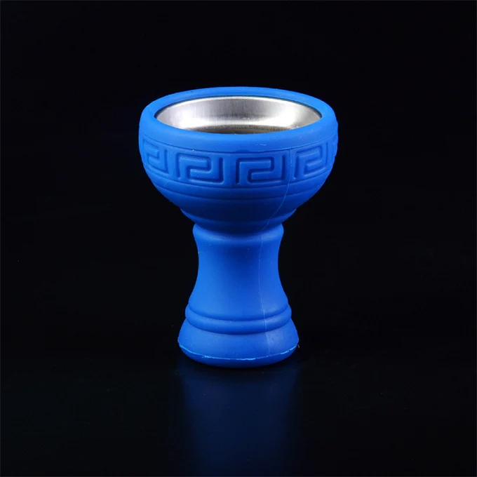 blue Арабский кальян аксессуары силиконовый котел для дыма комбинированная чаша Кальян Шиша Кальян наргиль Completo водяной пиjp - Цвет: blue