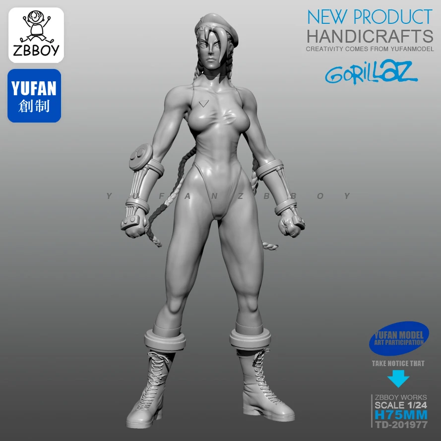 Cena 1 24 zestawy żywiczne bokserki żeńskie żołnierz żywiczny samonośny 75MM TD 201977