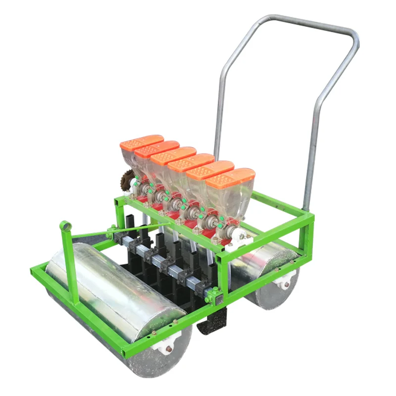 

Push Vegetable Type Seed Seeder Small Horticulture Apparatus Precision Sowing 6 Gears Adjustable Plant Spacing, Row Spacing
