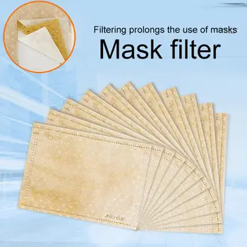 

10Pcs 4-Layer Dustproof PM2.5 Face Mask Replacement Non Woven Filters Inner Pads