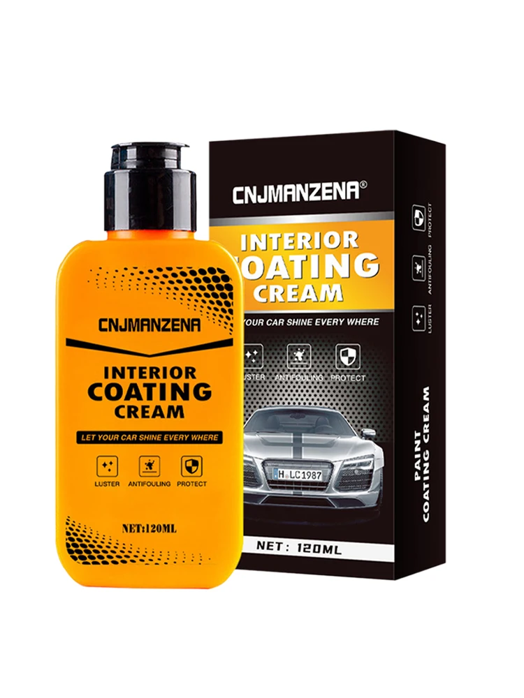 Car Paint Cleaner Cnjmanzena Car Coating Agent Auto Paint Cleaner Interior Leater Plastic Part Maintenance Refurbishing AgentCar Wax Crystal Plating Set Hard Glossy Wax Layer Covering Paint Surface Coating Formula Waterproof Film Car Polish Dropshipping meguiars scratchx