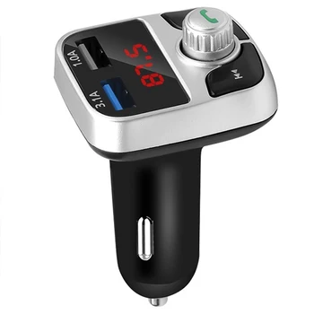 

VODOOL FM Transmitter Handsfree Bluetooth Car Kit MP3 Player With Dual USB Car Charger FM Modulator Transmiter Car Accessories
