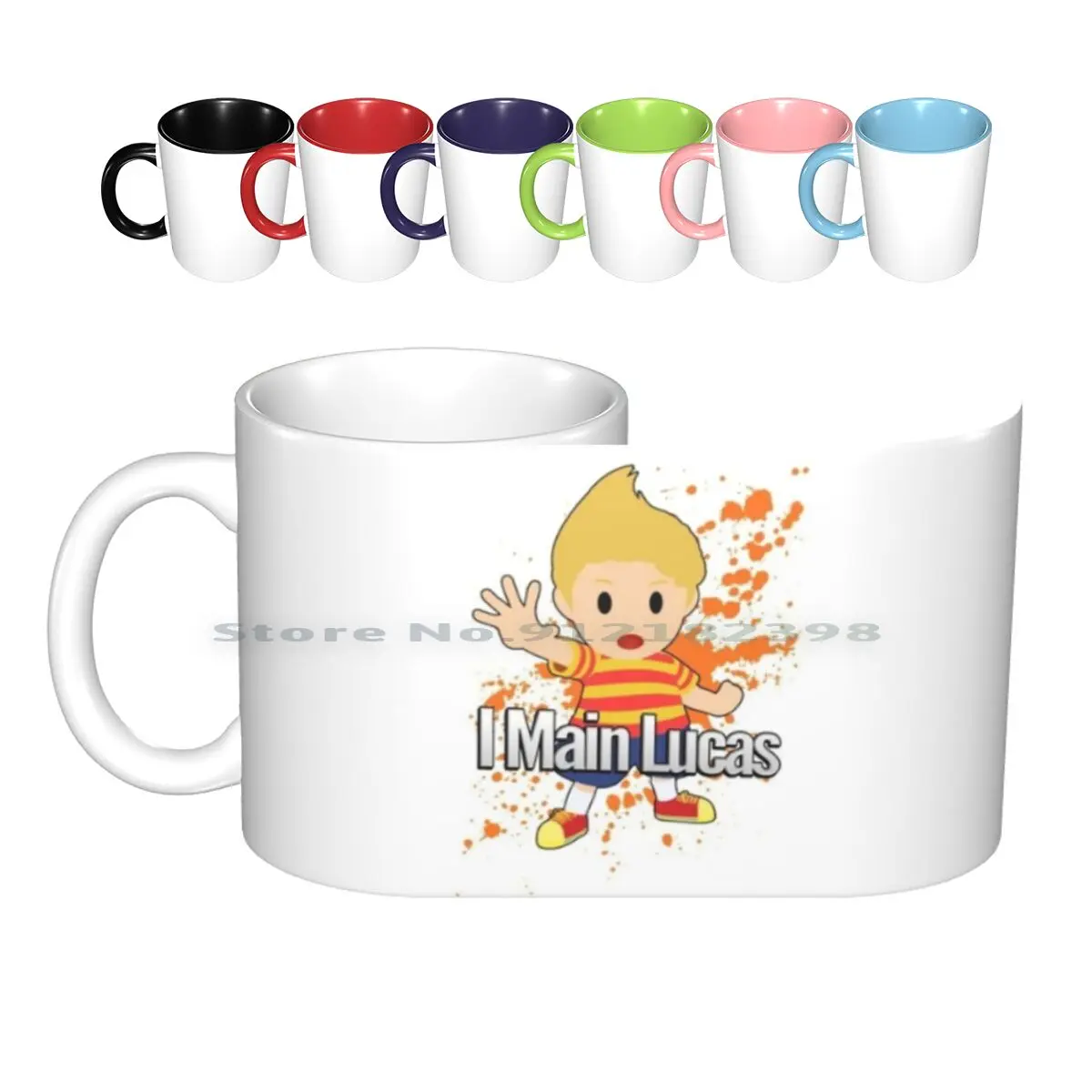 I Main Lucas-Super Smash Bros. Tazze In Ceramica Tazze Da Caffè Tazza Da Tè Al Latte Super Smash Bros Per Wii U Ssb Melee 3Ds Wii U Link