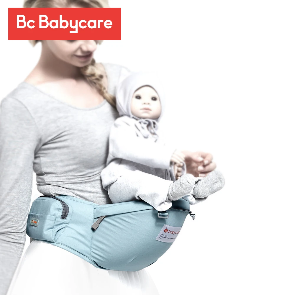 BC Babycare Baby Carrier Waist Stool Kids Adjustable Pocket Infant Front Hip Seat Kids Ergonomic Walkers Hipseat Belt 3-36M
