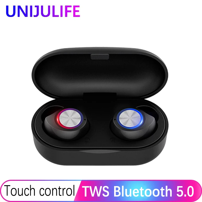 Настоящие беспроводные наушники спортивные с шумоподавлением TWS Bluetooth 5 0 HiFi