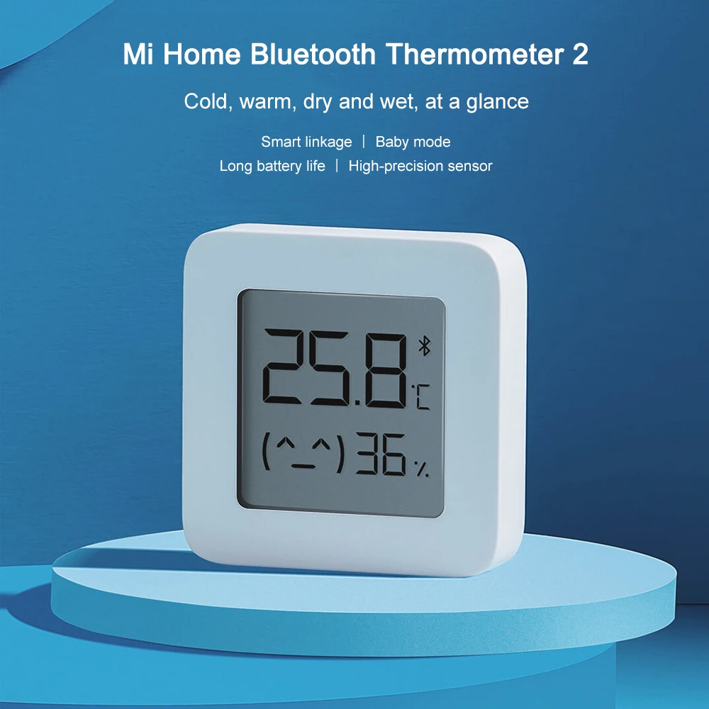 Xiaomi Mijia Thermometer 2 Bluetooth-compatible Smart Remote Control Temperature Humidity Sensor with LCD Screen 5/4/3/2 Pcs smart temperature sensor,smart thermometer,temperature humidity meter