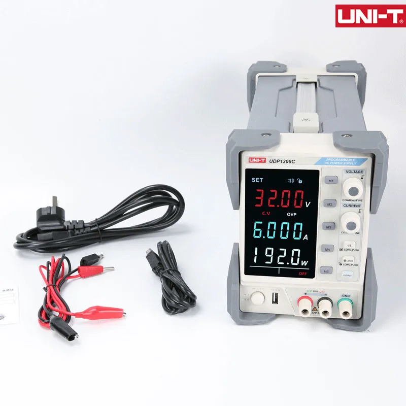 UNI T UDP1306C Регулируемый Линейный DC Питание для лабораторных 4 разрядный Дисплей
