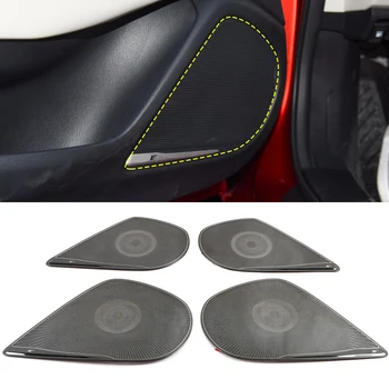 

For Mazda Atenza Mazda6 2020 Stainless Car Gate Door Loudspeaker Pad Audio Speaker Cover Trim Frame Sticker Interior Accessories