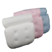 3D сетчатая Роскошная подушка для ванны с 6 присосками для плеча головы шеи Водонепроницаемая спа Массажная подушка