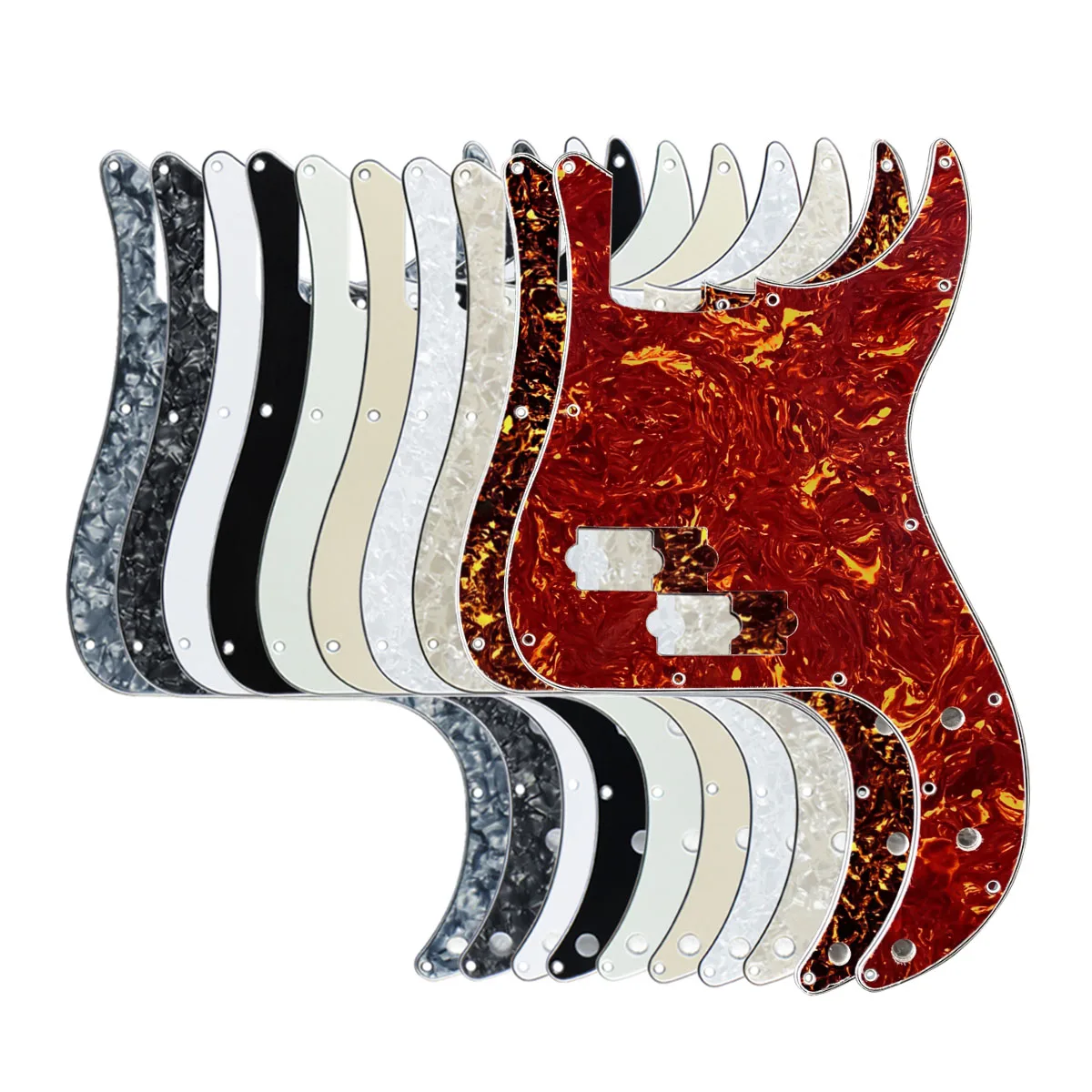 FLEOR P Bass Pickguard 4 струны гитарная царапина пластина 13 отверстий для PB без Ферменного