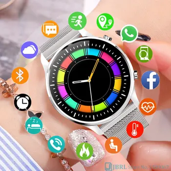 

Round Smart Watch Women Men Smartwatch Electronics Smart Clock For Android IOS Fitness Tracker Full Touch Bluetooth Smart-watch