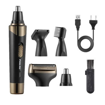 

EAS-NIKAI 4 in 1 Men Electric Ear Nose Removal Trimmer Razor USB Charging Face Care Eyebrow Shaving Clipper Hair Trimer EU Plug