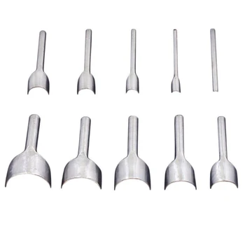

HOT SALE 5-50Mm Semicircle Handwork Leather Tool Round Fillet Shaped Belt Punch C-Shaped Punch Tail Cut DIY Leather Cutting Tool