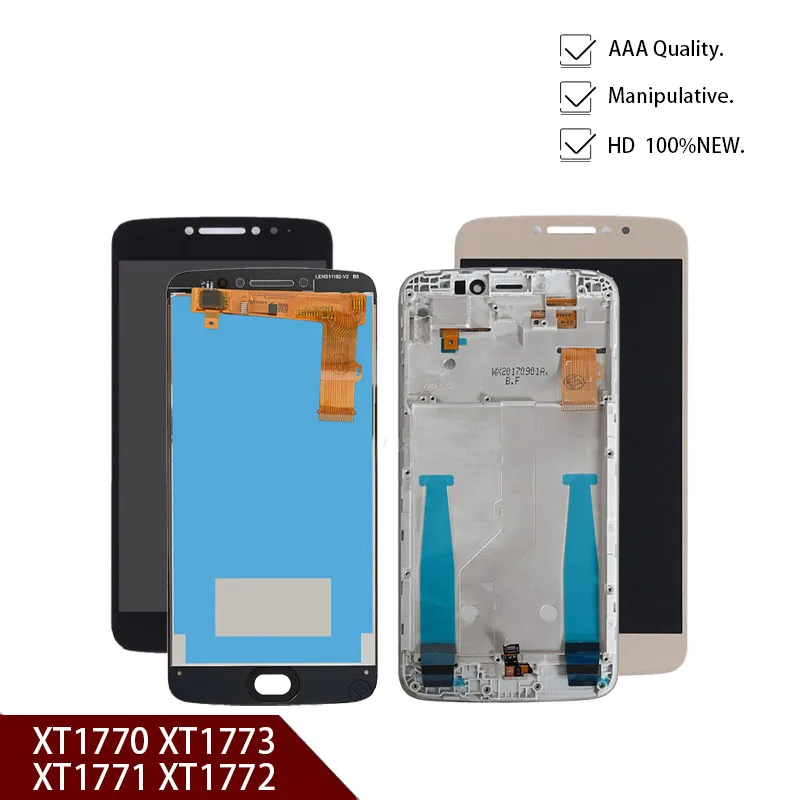 Digitalizador de marco de pantalla táctil LCD Original para Moto, pantalla XT1770, XT1773, XT1771, XT1772, 5,5 pulgadas, para Motorola MOTO E4 Plus