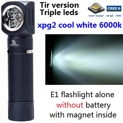 TIR XPG2 1A 6000K JAXMAN E1 L-style светодиодный 18650 фонарик на грудь настольная лампа 1200lms с быстроразъемным зажимом сильный магнит - Испускаемый цвет: TIR XPG2 1A 6000K