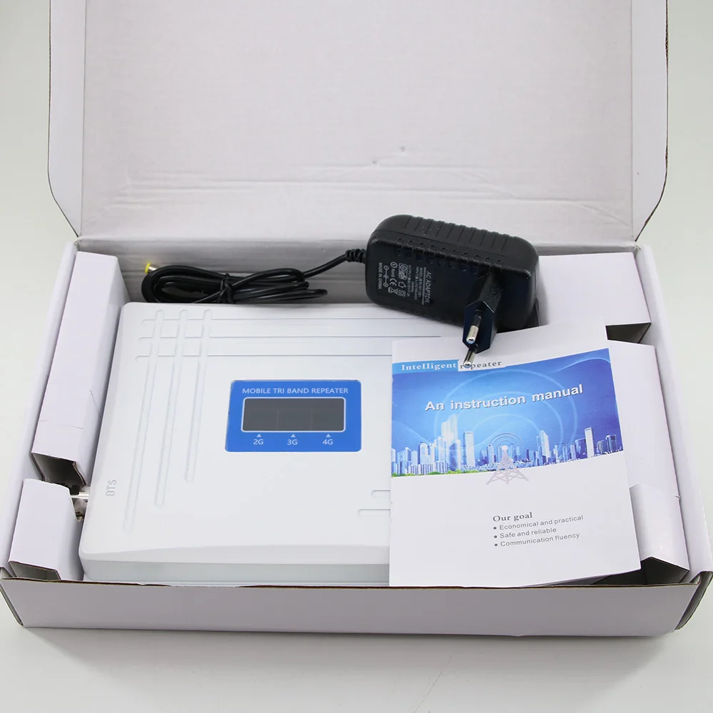 Tribanda 2g 3g 4g Еженедельный усилительсигнала GSM WCDMA UMTS LTE сотовый ретранслятор 900/1800/2100 МГц усилитель