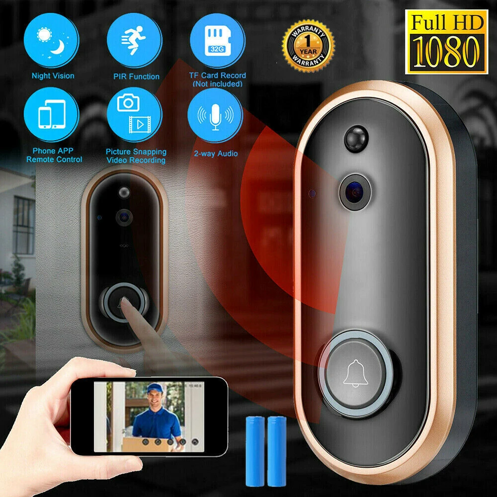 Fabriek Hijsen gips Wireless Doorbell Camera Monitor | Wireless Doorbell Camera Apartment -  1080p Hd - Aliexpress