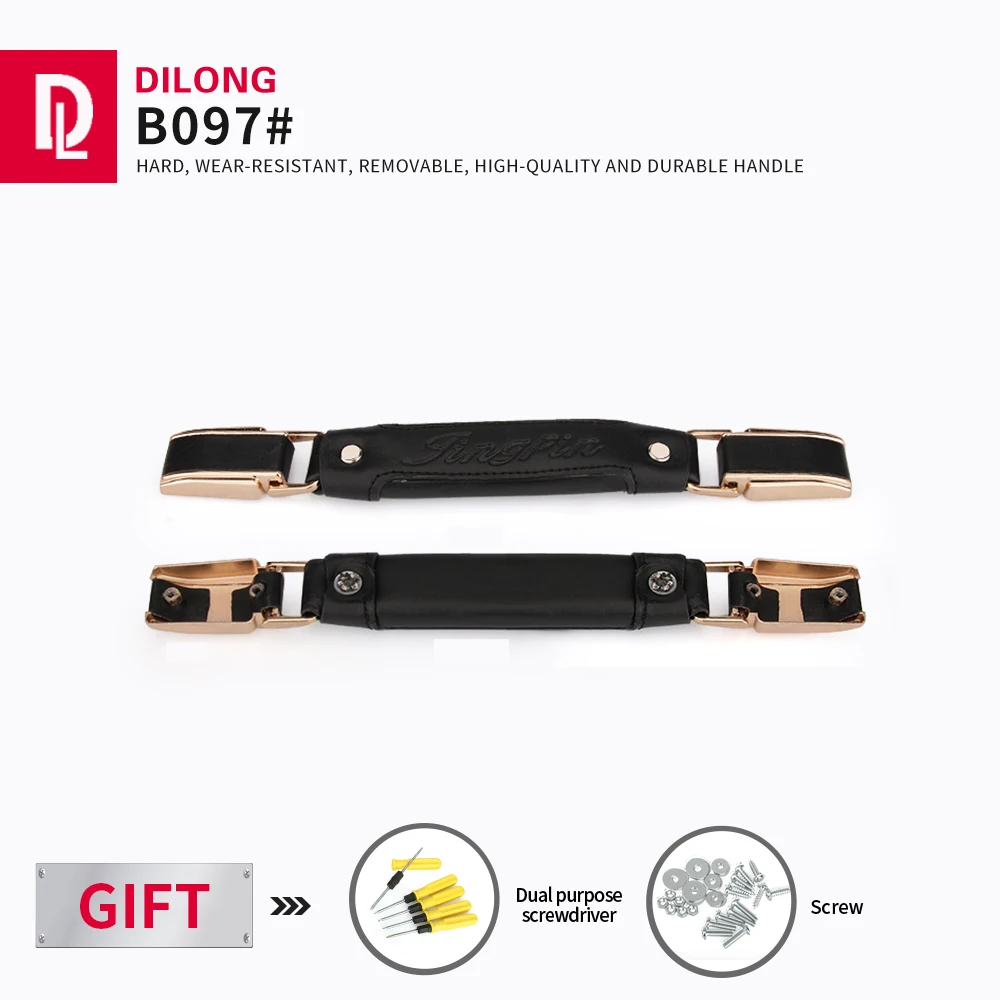 

DILONG B097 Accessory Replace Handle Retractable Plastic Luggage Suitcase handle Make-up Case Knob Leather Replace Handles