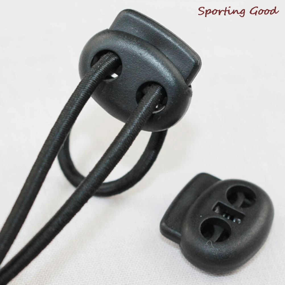 Black Plastic Rapid Shoelaces Antiskid buckle,outdoor Camping equipment,Convenient Shoes Buckle