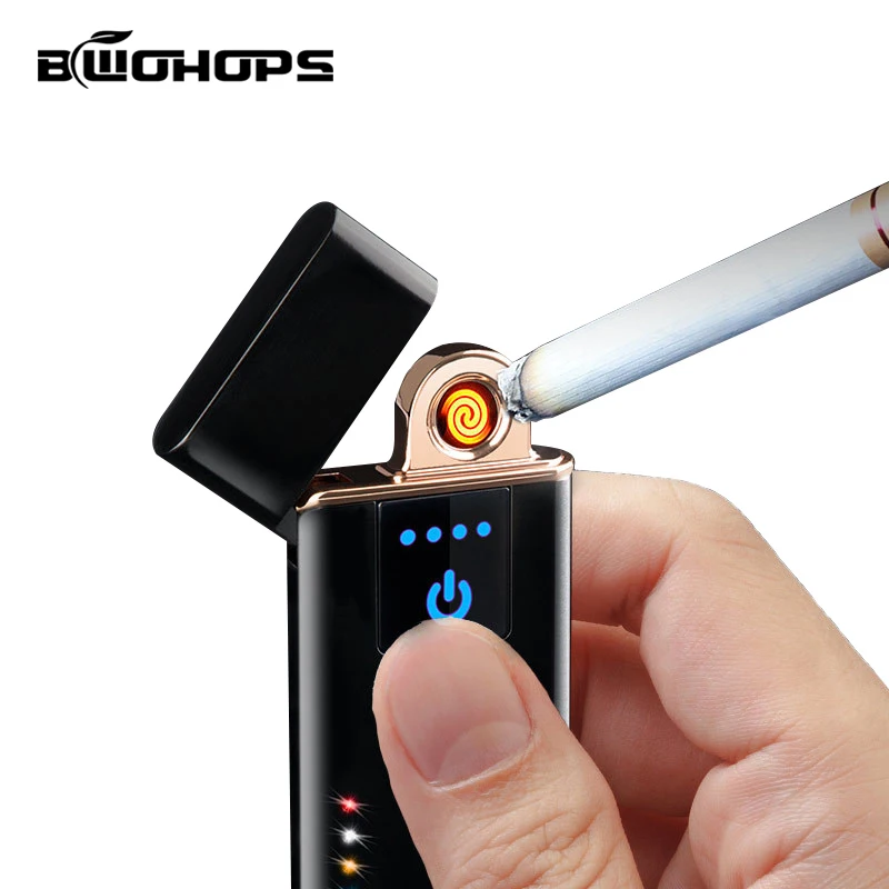 

Classic Lighter Torch USB Electronic Rechargeable Flameless Windproof Cigarette Briquet Portable Outdoor Ligthers Customizable