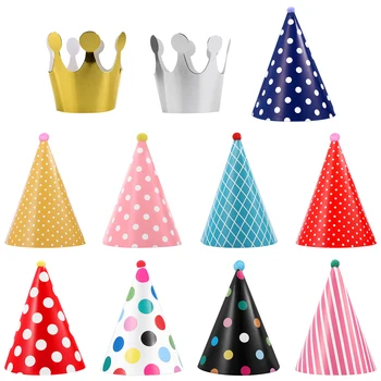 

11pcs Birthday Hats Party Colorful Festive Durable Prop Hat Funny Cap Cone Hat for Cat Dog Pet
