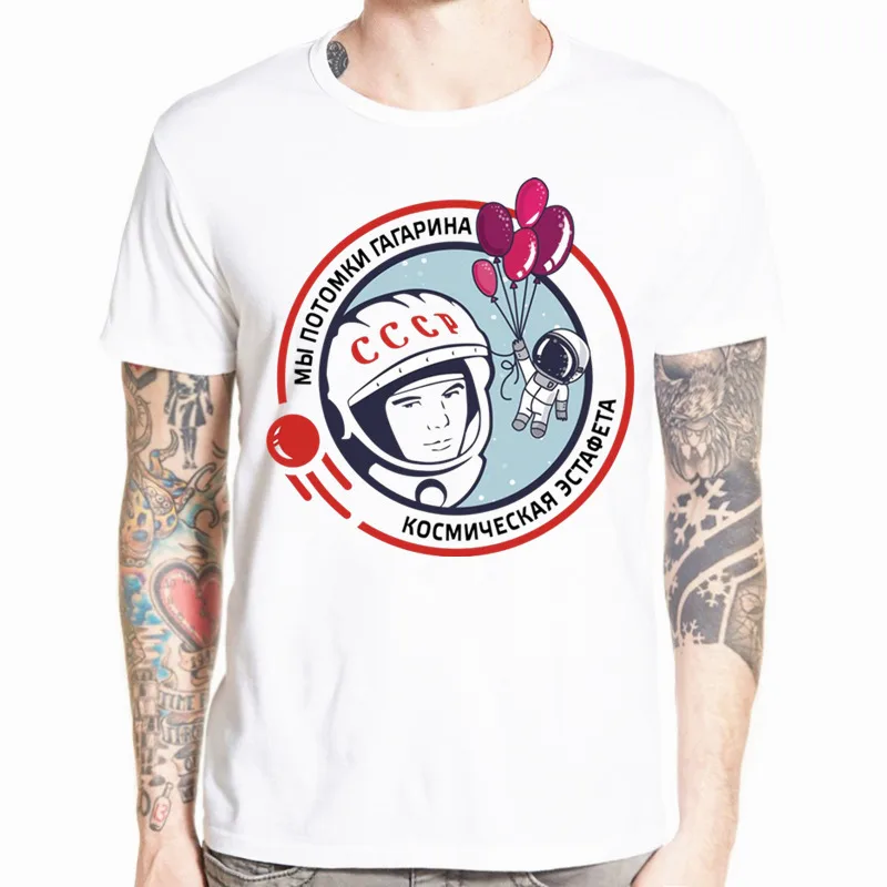 CCCP USSR Gagarin T Shirt New Design New Printed Short Sleeve Men's T-shirt Summer Cool O-neck Men Clothing HCP875 CCCP USSR Gagarin T Shirt New Design New Printed Short Sleeve Men's T-shirt Summer Cool O-neck Men Clothing HCP875