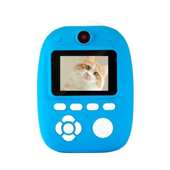 

Battery Powered ABS Birthday Toys Filters Cartoon Sticker Digital Zero Ink Instant Print Portable Kids Camera With Paper Films