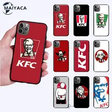Popolar tpu kfc caso de celular de luxo capa para iphone 7 8 plus x xs max xr 11 12 mini pro max