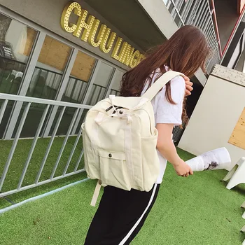

2020 new backpack female canvas travel backpack college student bag backpack women