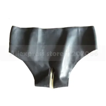 

Female Handmade Crotch Opened Latex Briefs Rubber Women Shorts Panties RPW013
