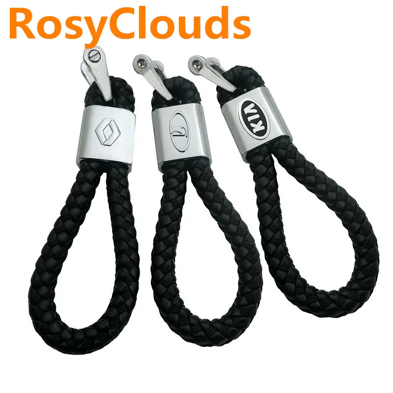 US $2.25 55% OFF|1PCS Leather+Metal Car Key Ring Keychain Keyring Key Holder Fit For BMW Audi Benz Porsche Honda Buick Toyota Chevrolet SKODA|Key Rings| | - AliExpress