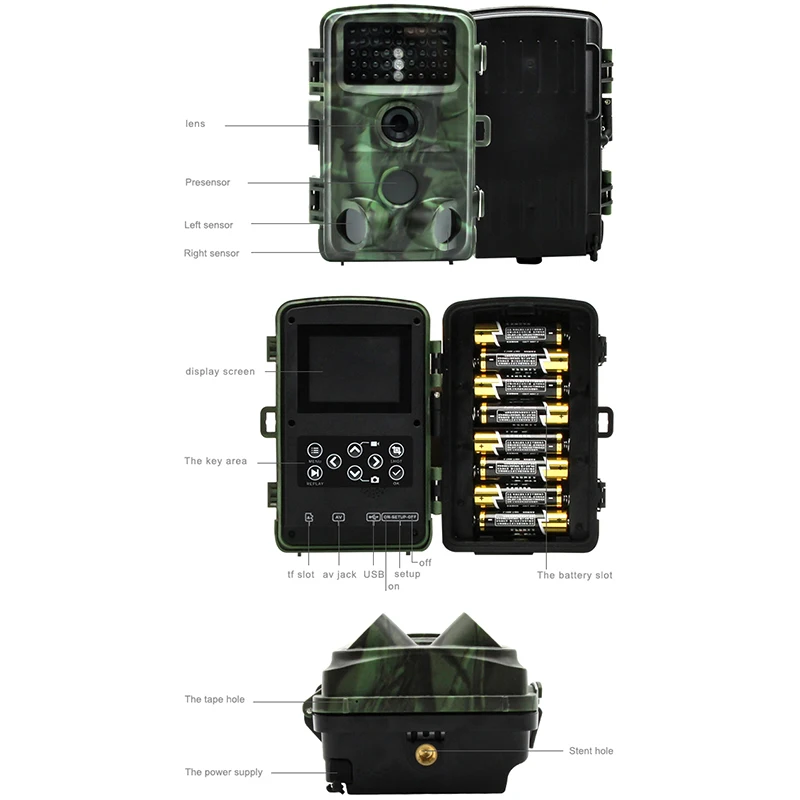 

1080P Hunting Cameras IP66 Waterproof Night Vision for Animal Photo Wildlife Camera 940Nm 120 Degree Viewing Camera Traps