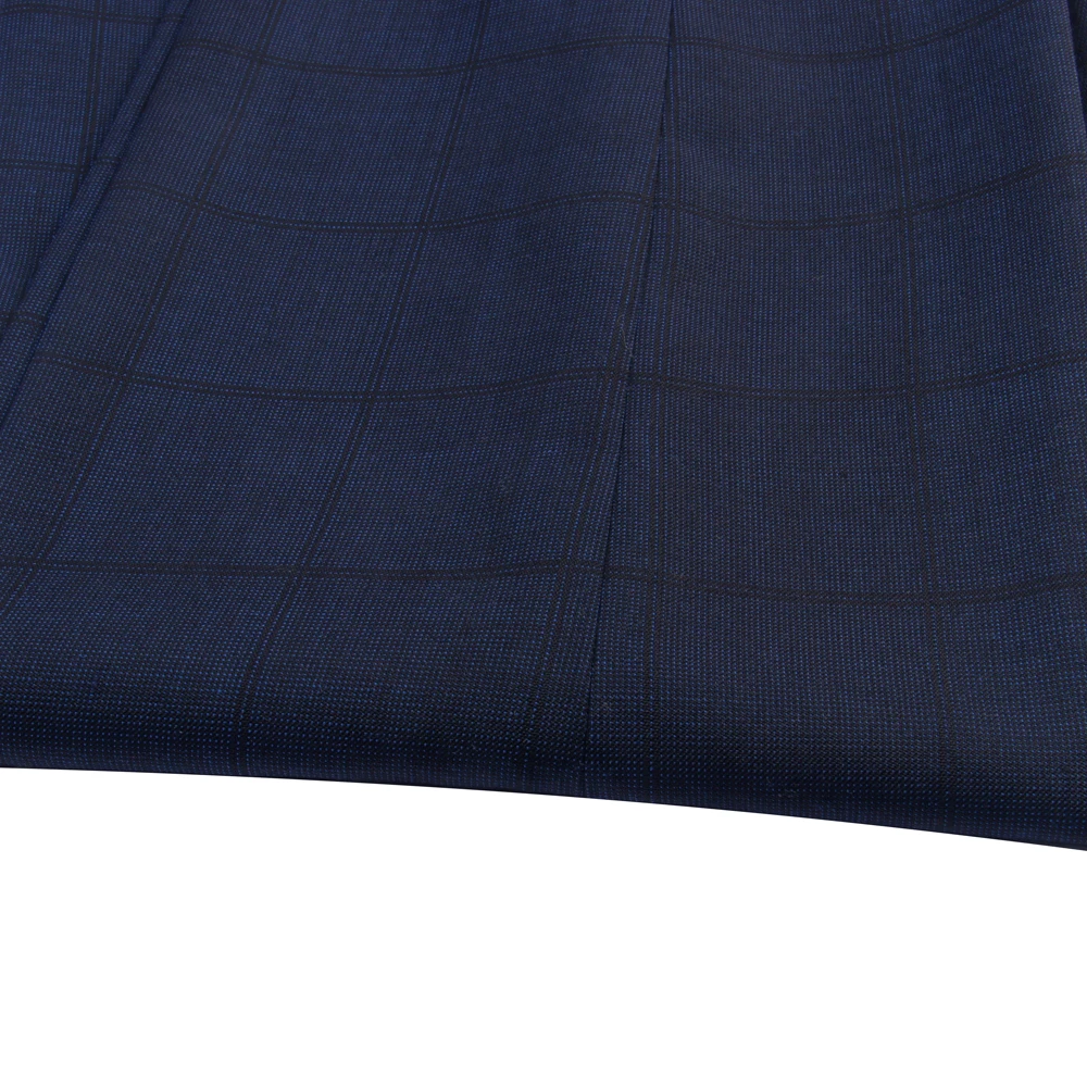Plaid Pants Men Custom Made Sim Men'S Fashion Trousers Midnight Blue Check  Dress Pants Men Checked Business Casual Elegant Man