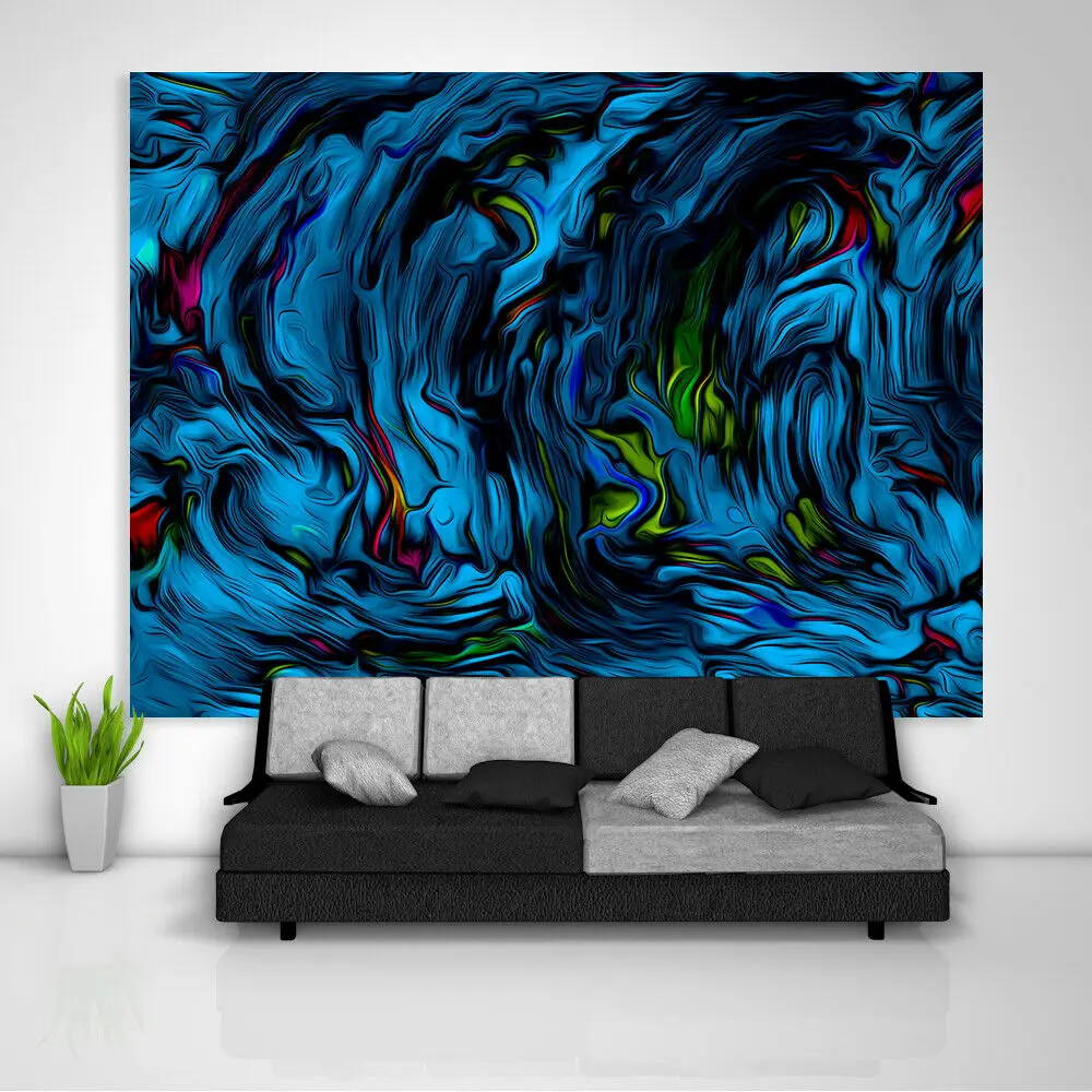 

Abstract Colorful Tapestry Art Wall Hanging Sofa Table Bed Cover Home Decor