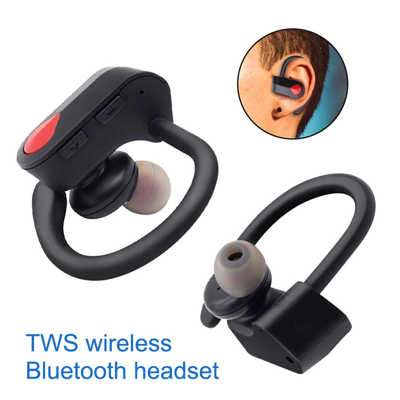 Newly TWS Wireless Bluetooth 4.2 Headset Earbuds Stereo Sports Earhook Earphones | Электроника