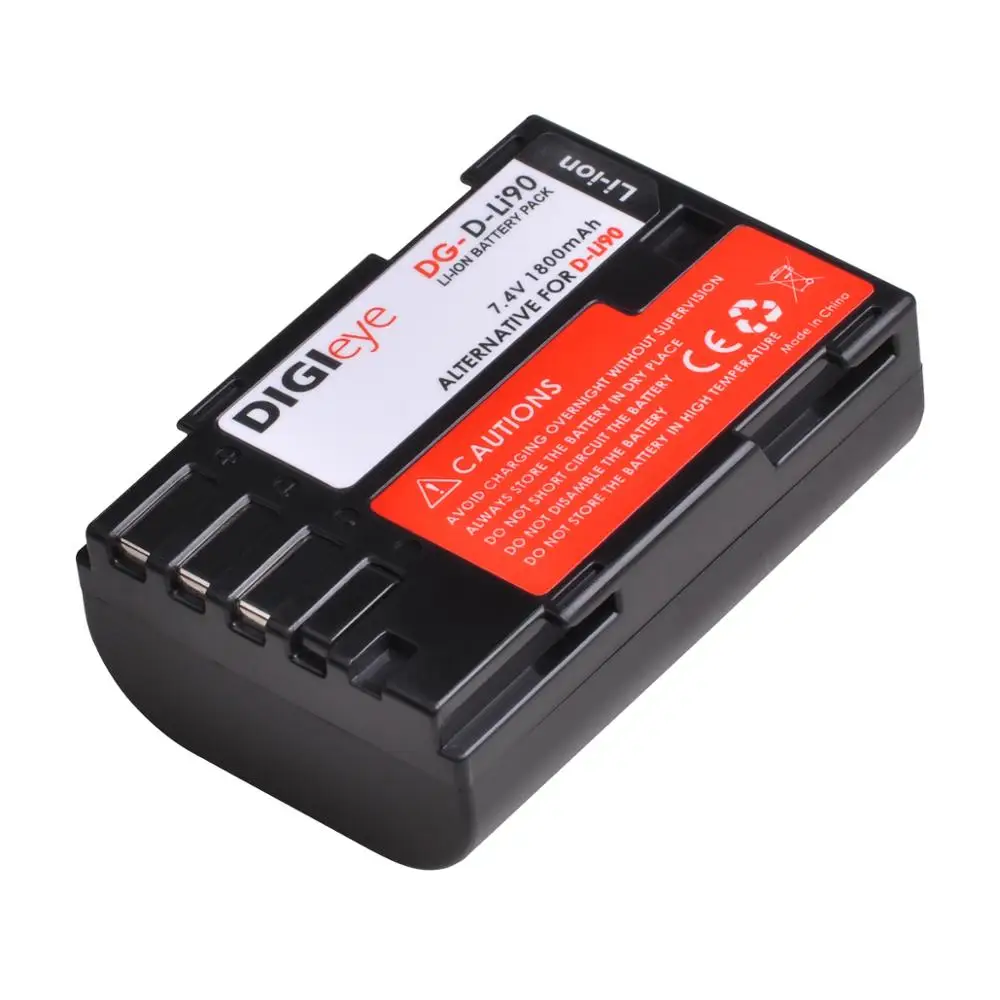 

1800mAh D-LI90 DLI90 D LI90 Battery for PENTAX 645 645D 645Z K-1 K-01 K-3 K-5 K-5D K-5IIs K-7 K-7D K1 K01 K3 K5 K5D