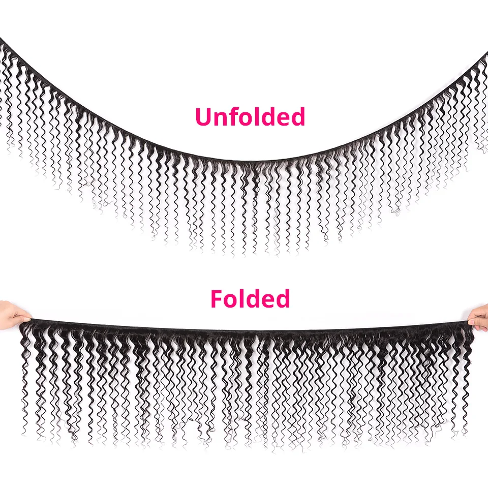 Vanlov Deep Wave Brazilian Hair Weave Bundles Human Hair Bundles Natural Color Jet Black Remy Hair Extensions 134 PcsLot (4)