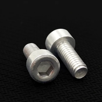 

5pcs M5 Allen cap head screws hexagon socket cylindrical screw mechanical bolts aluminum alloy bolt 6mm-30mm long