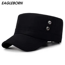 EAGLEBORN, новинка, Классическая плоская кепка, военная Кепка, мужская Кепка, кепка для женщин, пап, Хлопковая мужская кепка и Кепка s