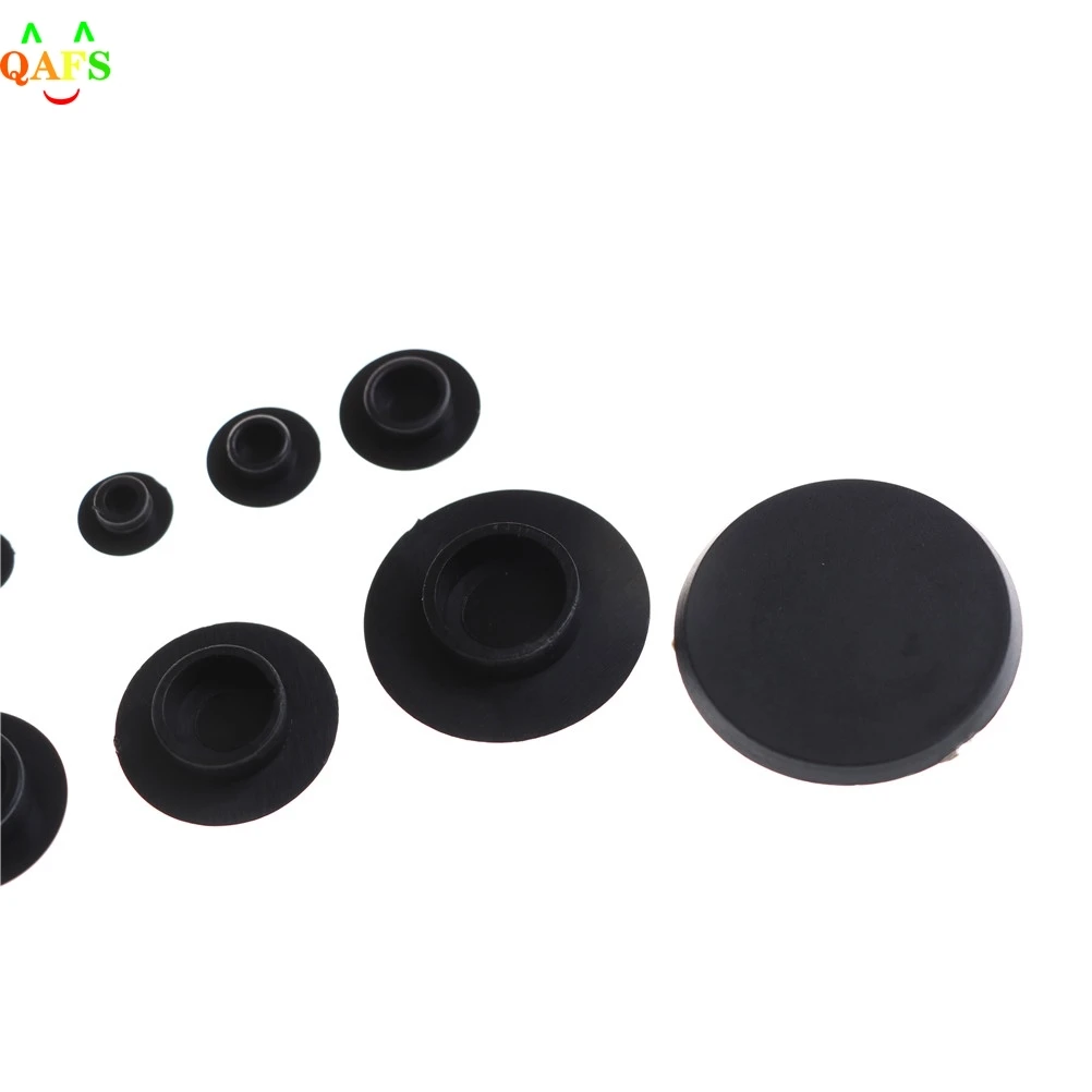 10PCS M5-24 Practical Black Hex Socket Fasteners Screws Covers Caps Allen Bolt Screw Nut Round Head Cover Cap Protector screw caps bolt nut covers