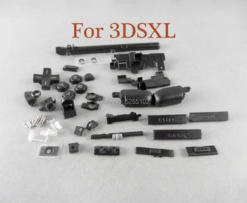 

1set For Microsoft 3DS XL Game Console Full Set Buttons Kit Replacement for 3DS LL Buttons Black Color