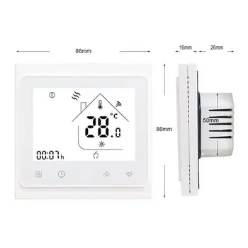 

Smart Home WiFi Thermostat APP Remote Control Temperature Controller for Water/Electric Floor Heating Water/Gas Boiler