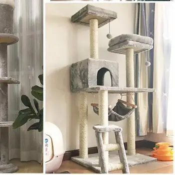 

Cat climbing frame cat tree one cat shelf cat cat scratching post multifunctional scratching post grabbing board small tiantian