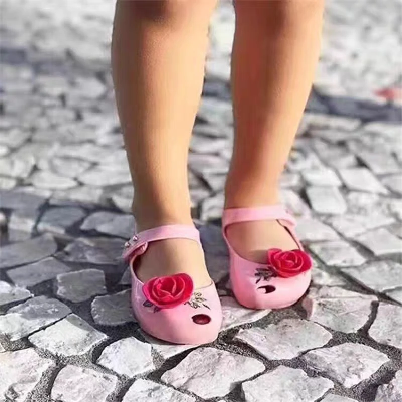 Melissa Mini New Beauty Beast Детские желейные сандалии босоножки для девочки принцессы