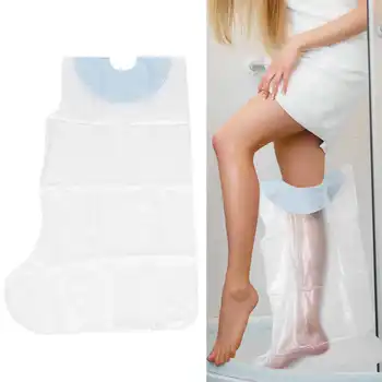 

Leg Cast Cover Wound Fracture Feet Injuries Waterproof Cast Bag Bandage Protector for Shower Bath (Gray Short Leg Type) Brace