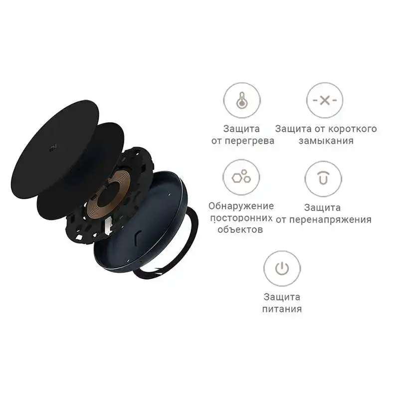 Беспроводное зарядное устройство Xiaomi Qi умное быстрое 7 5 Вт быстрая зарядка