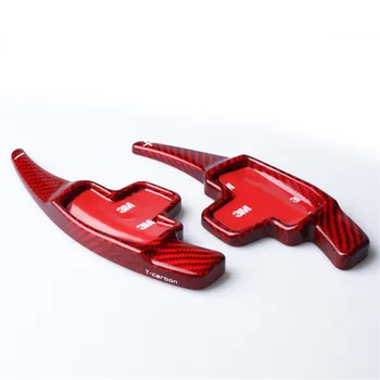 

Lengthen Style Red Glass fiber Steering wheel paddle shift Fit For Benz C200L C260L GLC GLE CLA